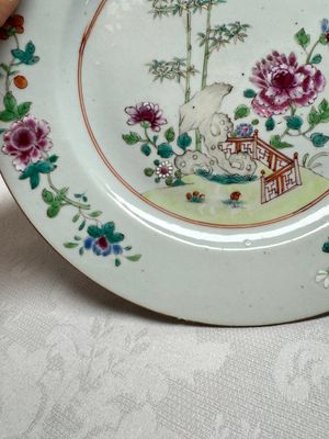 Six Chinese famille rose 'Flower Garden' plates, Qianlong — 照片 25