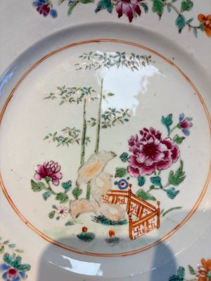 Six Chinese famille rose 'Flower Garden' plates, Qianlong — 照片 27