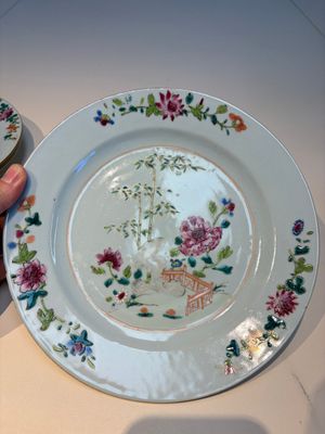 Six Chinese famille rose 'Flower Garden' plates, Qianlong — 照片 31