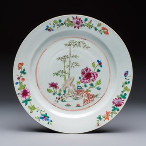 Six Chinese famille rose 'Flower Garden' plates, Qianlong — 照片 6