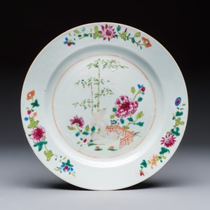 Six Chinese famille rose 'Flower Garden' plates, Qianlong — 照片 10