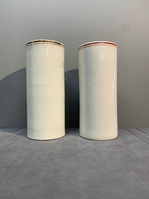 Six Chinese famille rose hat stands, 19/20th C. — foto 15