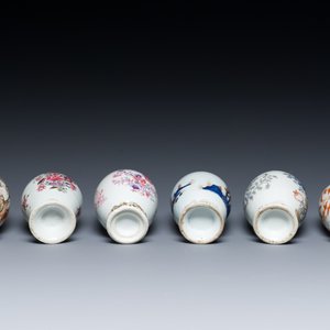 Six Chinese famille rose, Imari-style and iron-red-decorated tea caddies, Yongzheng/Qianlong — photo 7