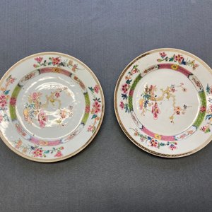 Six Chinese famille rose plates with blossoming branches, Yongzheng — photo 9