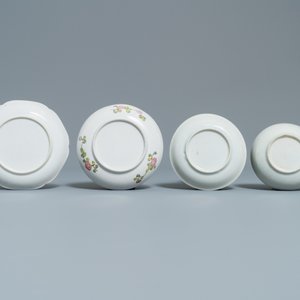 Six Chinese famille rose saucers and five cups, Kangxi and later — 照片 3