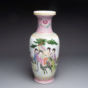 Six Chinese famille rose vases, 20th C. — 照片 2