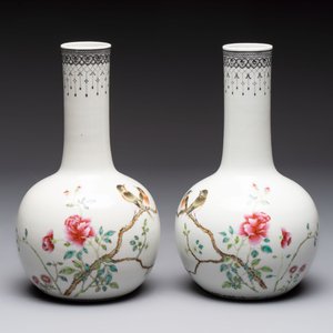 Six Chinese famille rose vases, 20th C. — 照片 21