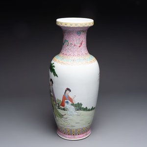 Six Chinese famille rose vases, 20th C. — 照片 3