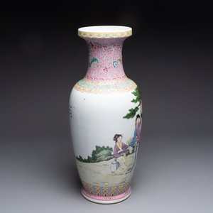 Six Chinese famille rose vases, 20th C. — 照片 5