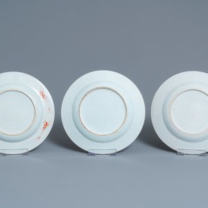 Six Chinese famille rose, verte and Imari-style plates, Kangxi/Qianlong — photo 4