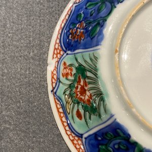 Six Chinese famille verte cups and saucers, Kangxi — 照片 23
