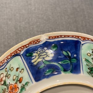 Six Chinese famille verte cups and saucers, Kangxi — photo 26