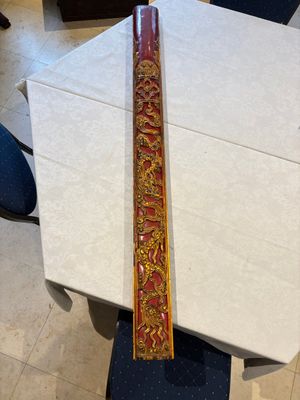 Six Chinese gilt-lacquered carved wooden panels with narrative design, 19th C. — 照片 11
