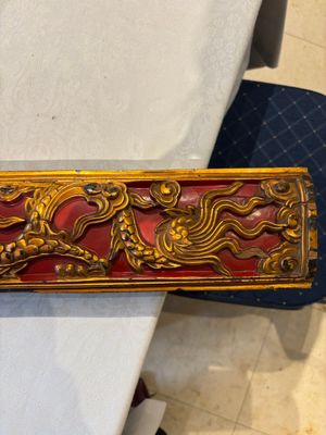 Six Chinese gilt-lacquered carved wooden panels with narrative design, 19th C. — 照片 12