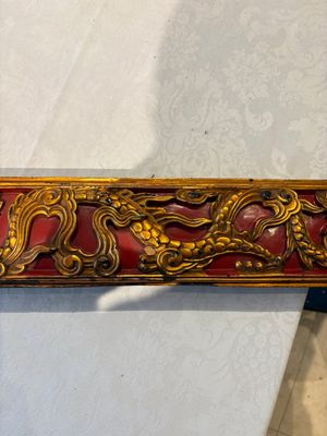 Six Chinese gilt-lacquered carved wooden panels with narrative design, 19th C. — 照片 13