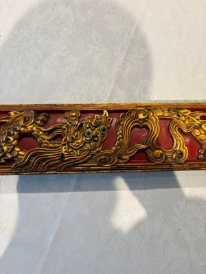Six Chinese gilt-lacquered carved wooden panels with narrative design, 19th C. — 照片 14