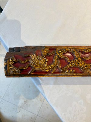 Six Chinese gilt-lacquered carved wooden panels with narrative design, 19th C. — 照片 20