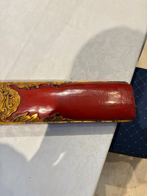 Six Chinese gilt-lacquered carved wooden panels with narrative design, 19th C. — 照片 25