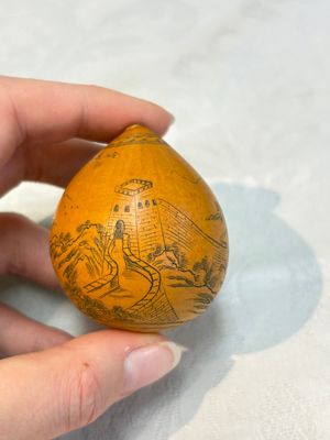 Six Chinese gourd cricket cages and seven carved gourds, 20th C. — photo 55