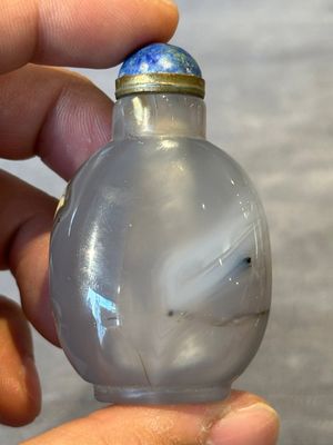 Six Chinese hardstone and agate snuff bottles, 19/20th C. — photo 12