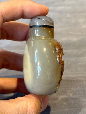 Six Chinese hardstone and agate snuff bottles, 19/20th C. — photo 3