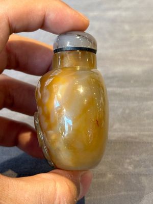 Six Chinese hardstone and agate snuff bottles, 19/20th C. — photo 5