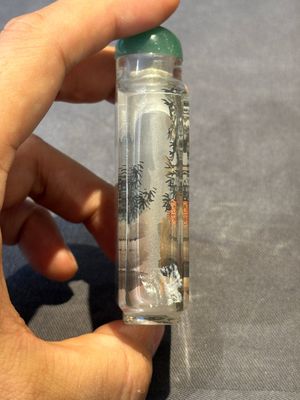 Six Chinese inside-painted glass snuff bottles, 20th C. — foto 11