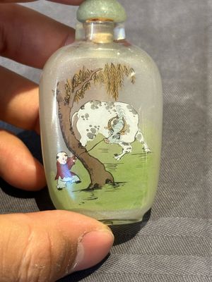 Six Chinese inside-painted glass snuff bottles, 20th C. — foto 14