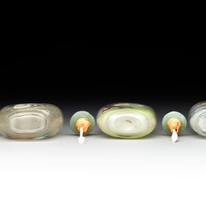 Six Chinese inside-painted glass snuff bottles, 20th C. — foto 13