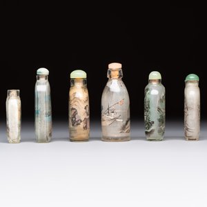 Six Chinese inside-painted snuff bottles, signed Xue Shaofu 薛少甫, Ye Fuying 葉甫英 and Yan Yutian 閻玉田, 20th C. — photo 3