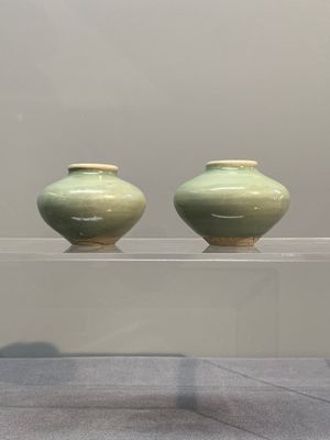 Six Chinese Longquan celadon jarlets, Yuan/Ming — photo 1