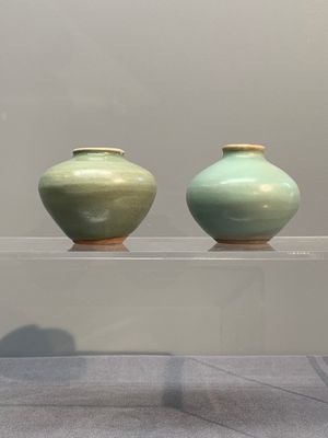Six Chinese Longquan celadon jarlets, Yuan/Ming — photo 15