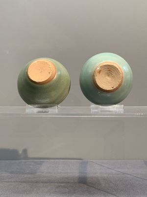 Six Chinese Longquan celadon jarlets, Yuan/Ming — photo 18