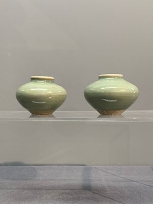 Six Chinese Longquan celadon jarlets, Yuan/Ming — photo 2