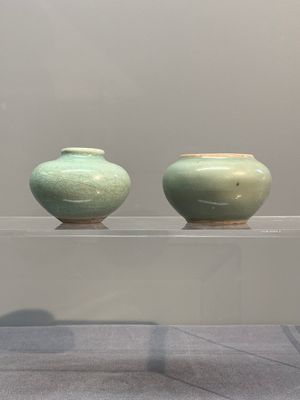 Six Chinese Longquan celadon jarlets, Yuan/Ming — photo 8