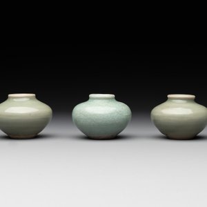 Six Chinese Longquan celadon jarlets, Yuan/Ming — photo 6