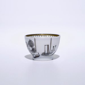 Six Chinese miniature grisaille cups and saucers with jesuits, Qianlong — 照片 5