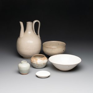 Six Chinese monochrome ding-type wares, Song/Yuan — photo 1