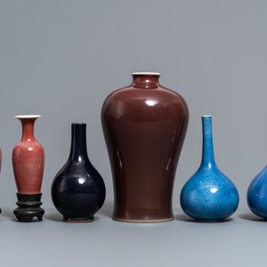 Six Chinese monochrome vases, Kangxi and later — 照片 3