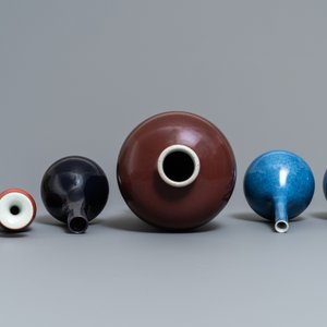 Six Chinese monochrome vases, Kangxi and later — 照片 5