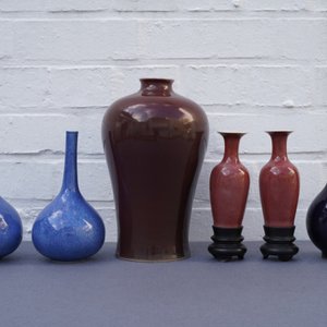 Six Chinese monochrome vases, Kangxi and later — 照片 8
