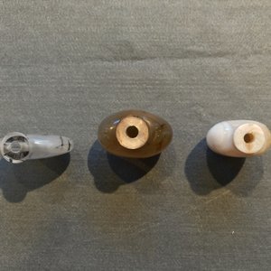 Six Chinese needle quartz and agate snuff bottles, 19/20th C. — photo 14