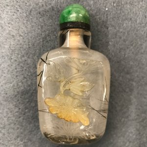 Six Chinese needle quartz and agate snuff bottles, 19/20th C. — photo 23