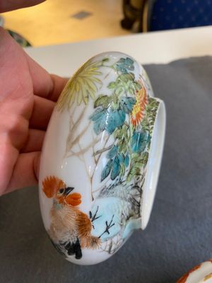Six Chinese porcelain brush washers, 19/20th C. — photo 14