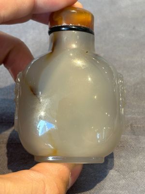 Six Chinese rock crystal and agate snuff bottles, 19/20th C. — photo 12