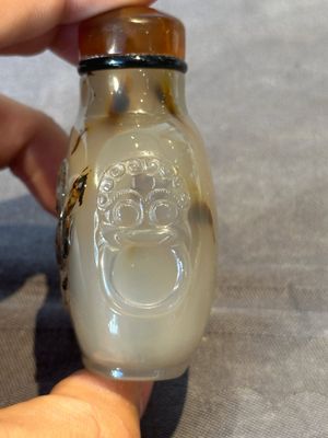 Six Chinese rock crystal and agate snuff bottles, 19/20th C. — photo 13