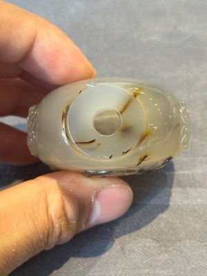 Six Chinese rock crystal and agate snuff bottles, 19/20th C. — photo 14