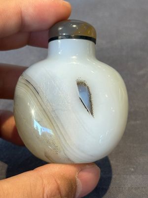 Six Chinese rock crystal and agate snuff bottles, 19/20th C. — photo 4