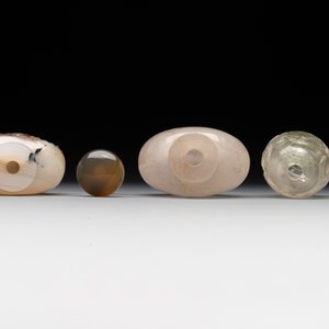 Six Chinese rock crystal and agate snuff bottles, 19/20th C. — photo 8