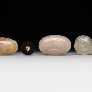 Six Chinese rock crystal and agate snuff bottles, 19/20th C. — photo 9